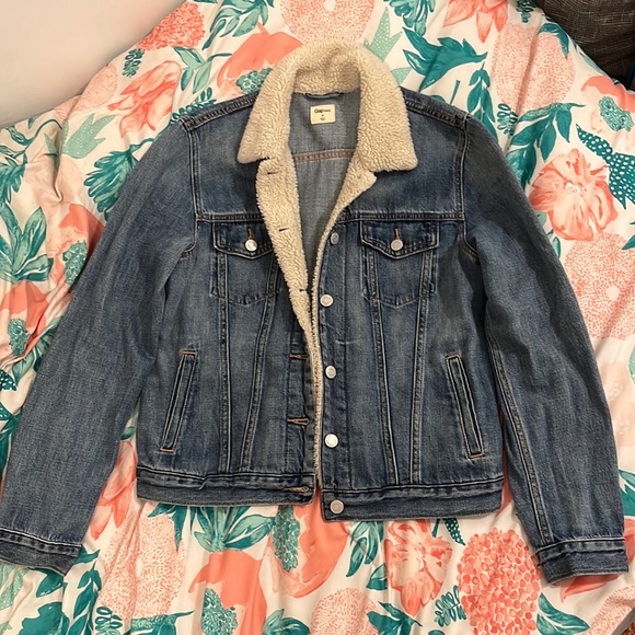 Gap denim jacket with sherpa collar - Picture 4 of 6